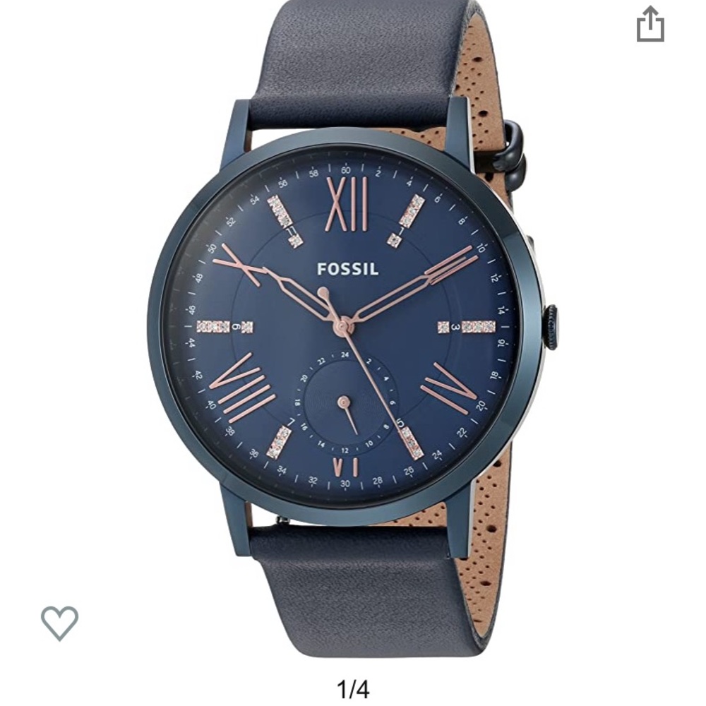 Fossil Women's Gazer Multifunction Blue Leather